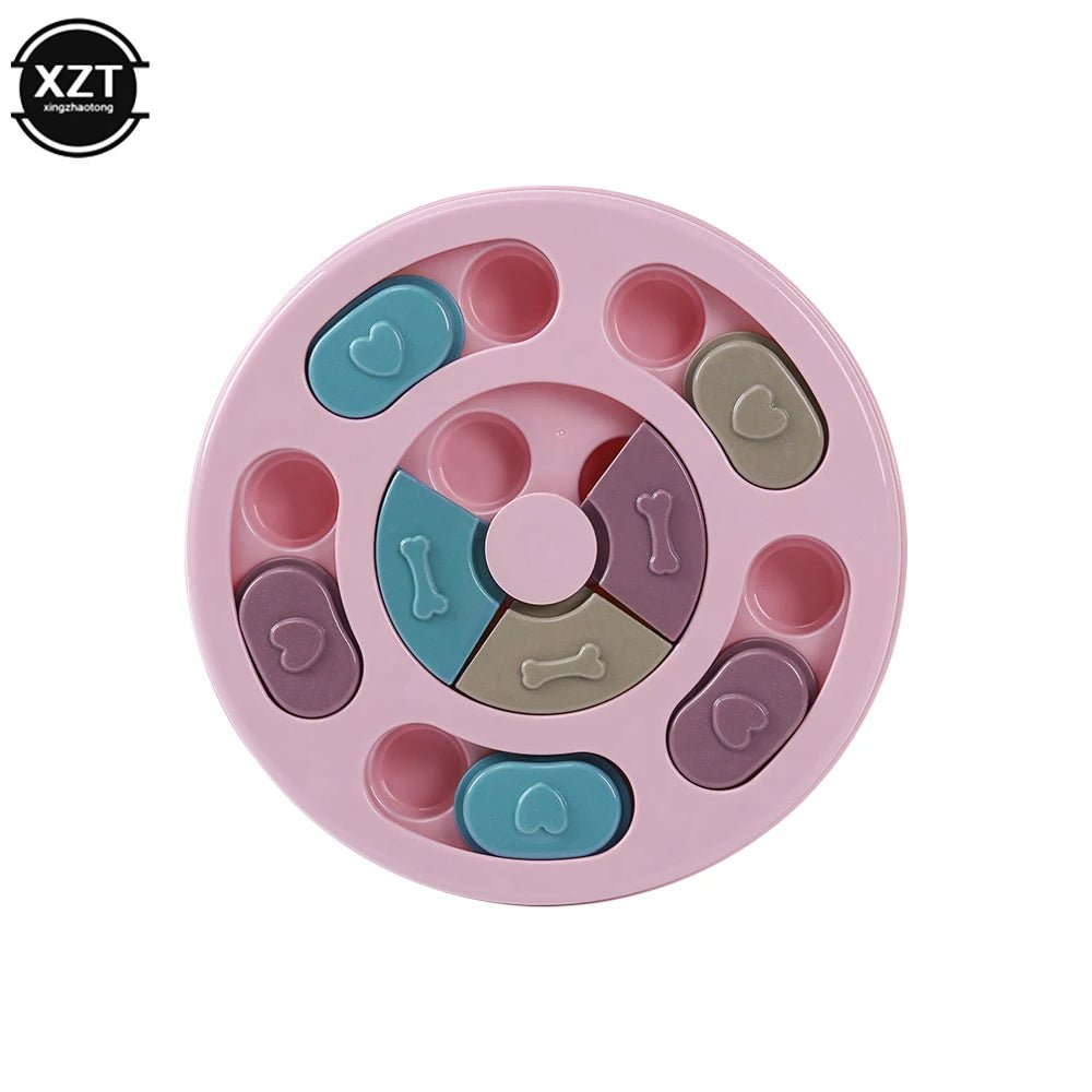 Pet Dog Puzzle Toys Slow Feeder Interactive Increase Puppy IQ Food Dispenser Slowly Eating NonSlip Bowl Cat Dogs Training Game - ks - store