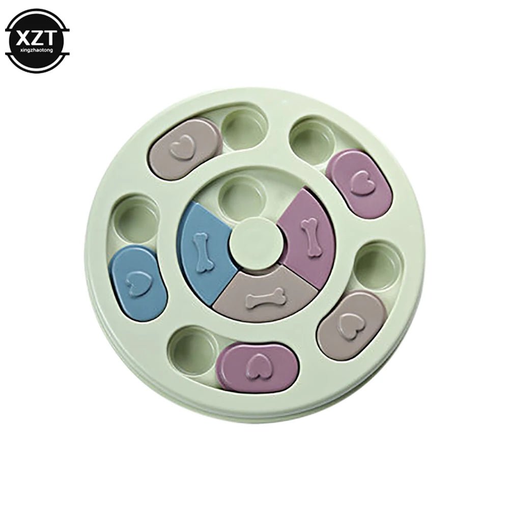 Pet Dog Puzzle Toys Slow Feeder Interactive Increase Puppy IQ Food Dispenser Slowly Eating NonSlip Bowl Cat Dogs Training Game - ks - store