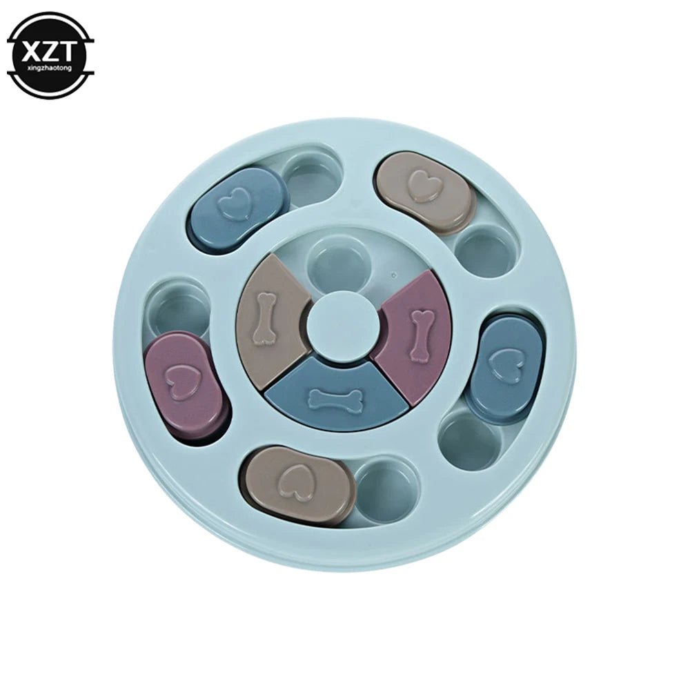 Pet Dog Puzzle Toys Slow Feeder Interactive Increase Puppy IQ Food Dispenser Slowly Eating NonSlip Bowl Cat Dogs Training Game - ks - store