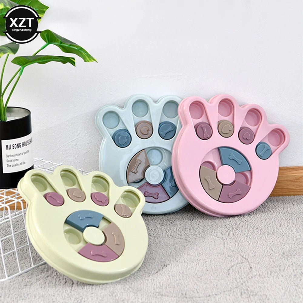 Pet Dog Puzzle Toys Slow Feeder Interactive Increase Puppy IQ Food Dispenser Slowly Eating NonSlip Bowl Cat Dogs Training Game - ks - store