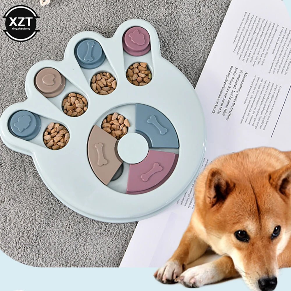 Pet Dog Puzzle Toys Slow Feeder Interactive Increase Puppy IQ Food Dispenser Slowly Eating NonSlip Bowl Cat Dogs Training Game - ks - store